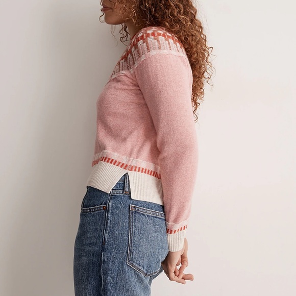 Madewell Fair Isle Mayer Pullover Sweater S - Picture 5 of 7